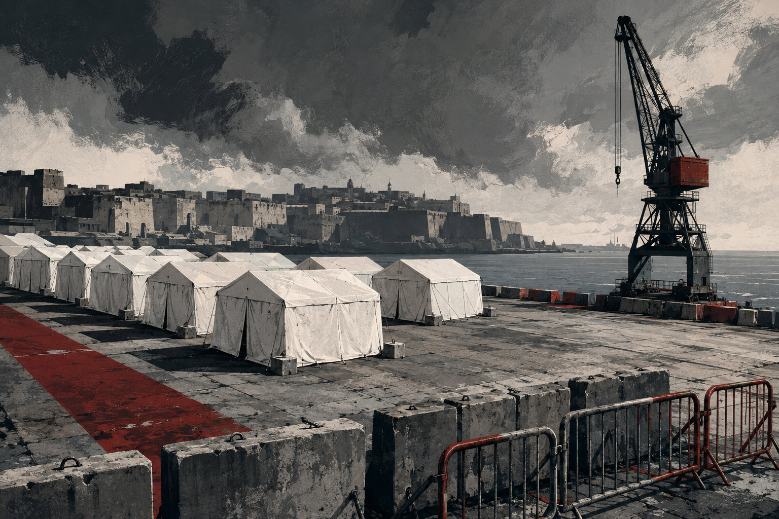 Ceuta: carpas en el puerto para salir del barro… y una autocrítica que llega tarde