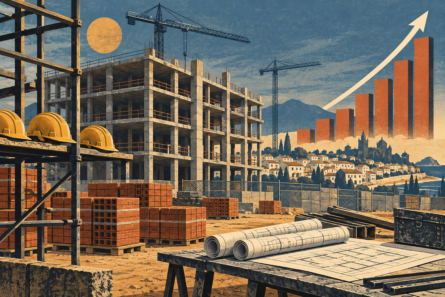 Mientras el piso bate récords, España construye un 10% menos: el dato que rompe el cuento
