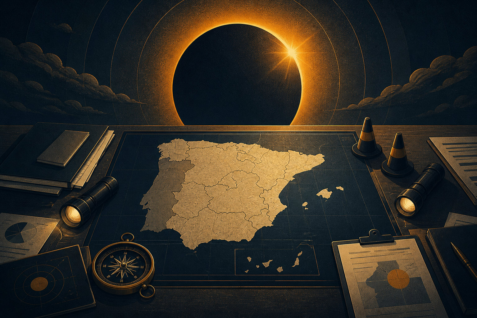 Marlaska convierte el eclipse en operación de Estado: 33.000 efectivos para que la fiesta no sea un atasco nacional