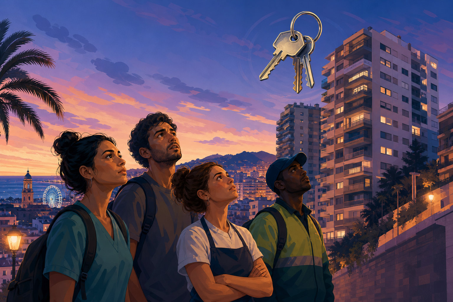 Trabajar en Málaga, pero no poder vivir en Málaga