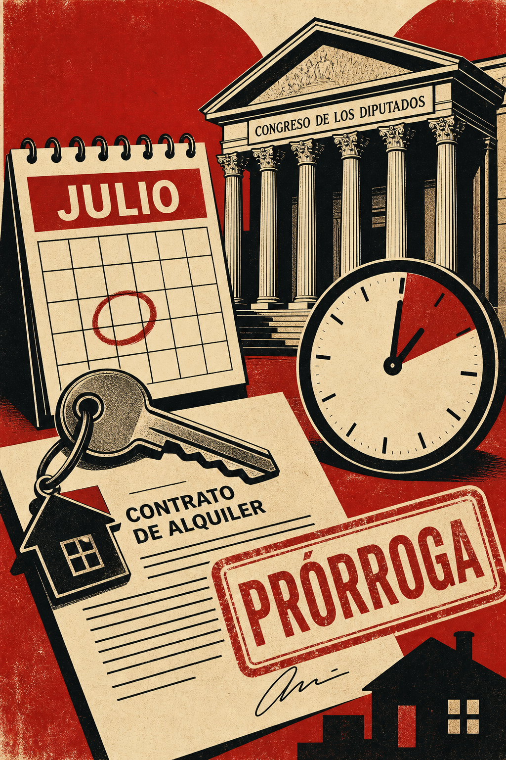 Julio, mes de la vivienda (otra vez): prórrogas de alquiler y un pulso en el Congreso